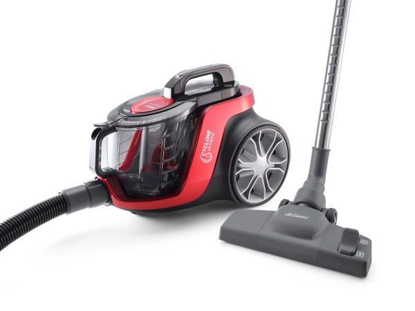 Arzum AR4126 Olimpia Focus Cyclone 800W Filtreli Elektrikli Süpürge HEPA 13 Filtre, Kırmızı