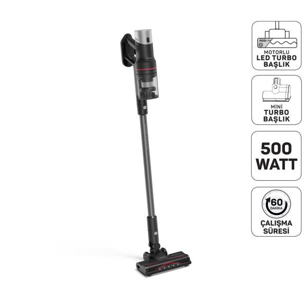 Arzum AR4209 MagiClean Flex Dikey Şarjlı Süpürge 500 W, 60 Dk Kullanım, Siyah