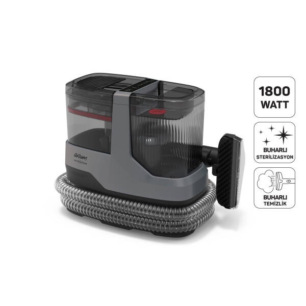 Arzum AR4351 HydroSteam Buharlı Temizleyici ve Leke Çıkarıcı 1800 W, 4 Farklı Mod, Gri