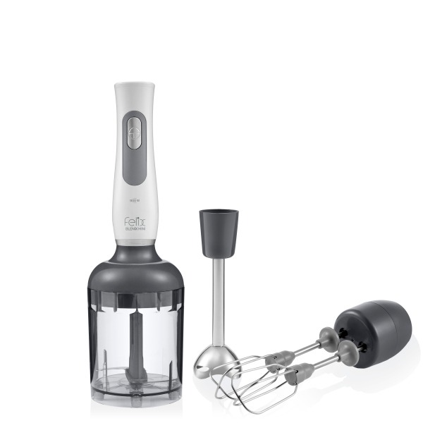 Arzum FL195 Blenix Mini El Blender Seti 900W, Çırpıcı ve Doğrayıcılı, Beyaz
