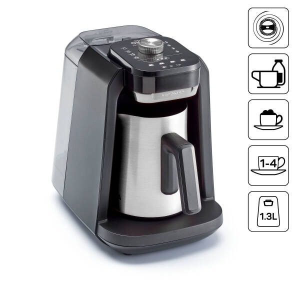 Arzum OK0036 Okka Rich Pro Plus Su Hazneli Türk Kahvesi Makinesi, Krom