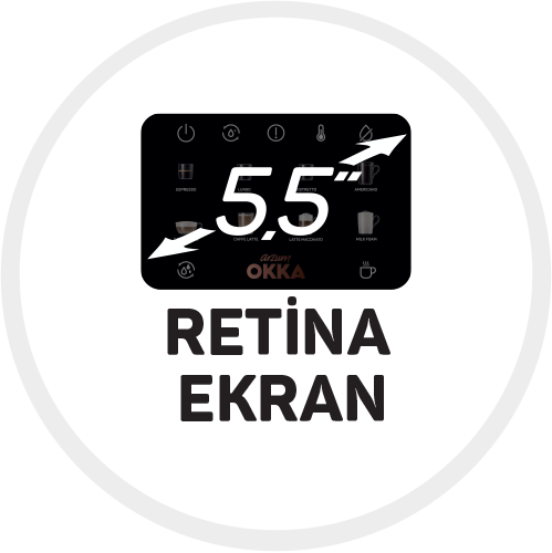 5.5 inç OKKA retina ekran