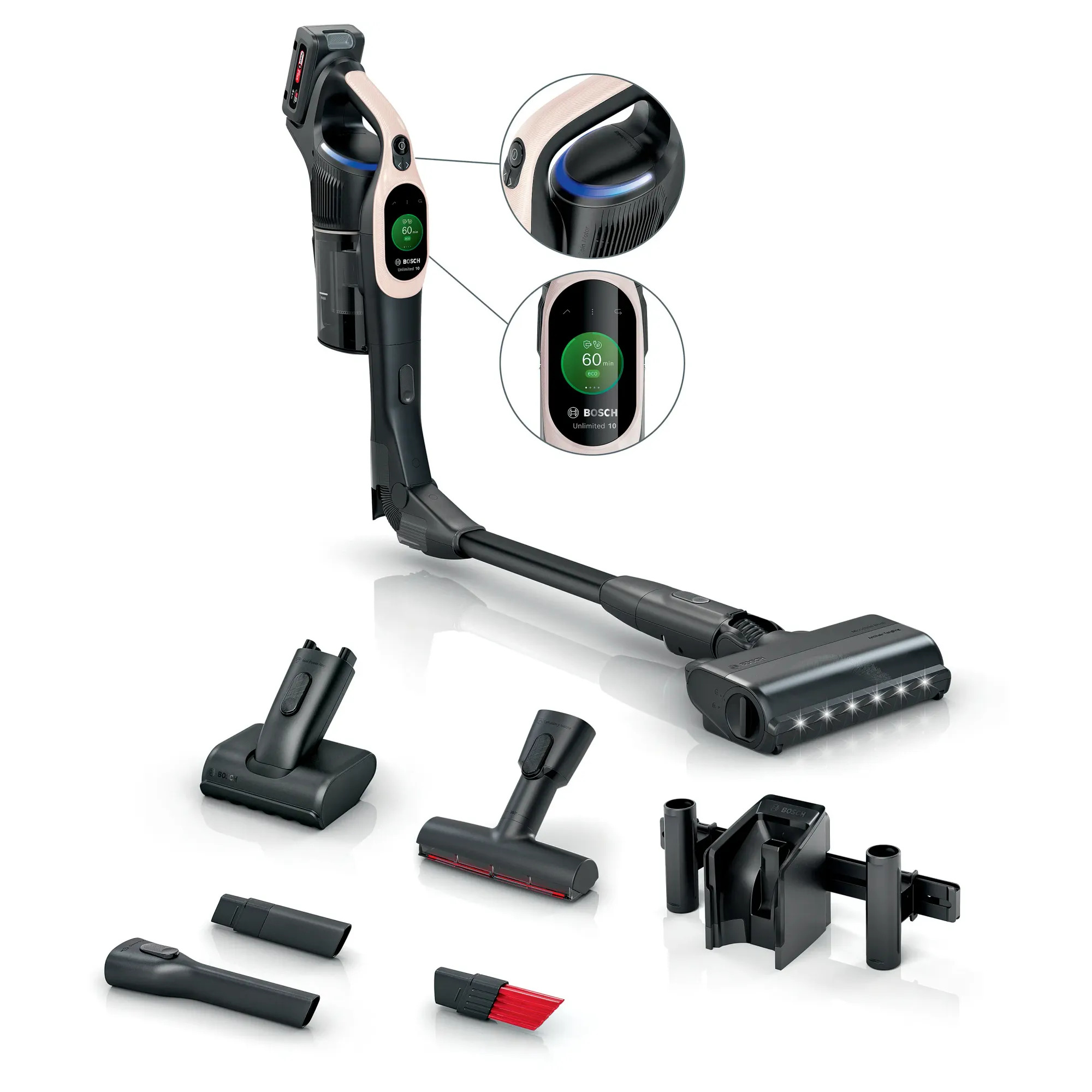 Bosch BBS1041RBA Şarjlı Süpürge Unlimited 10 Toz pembe