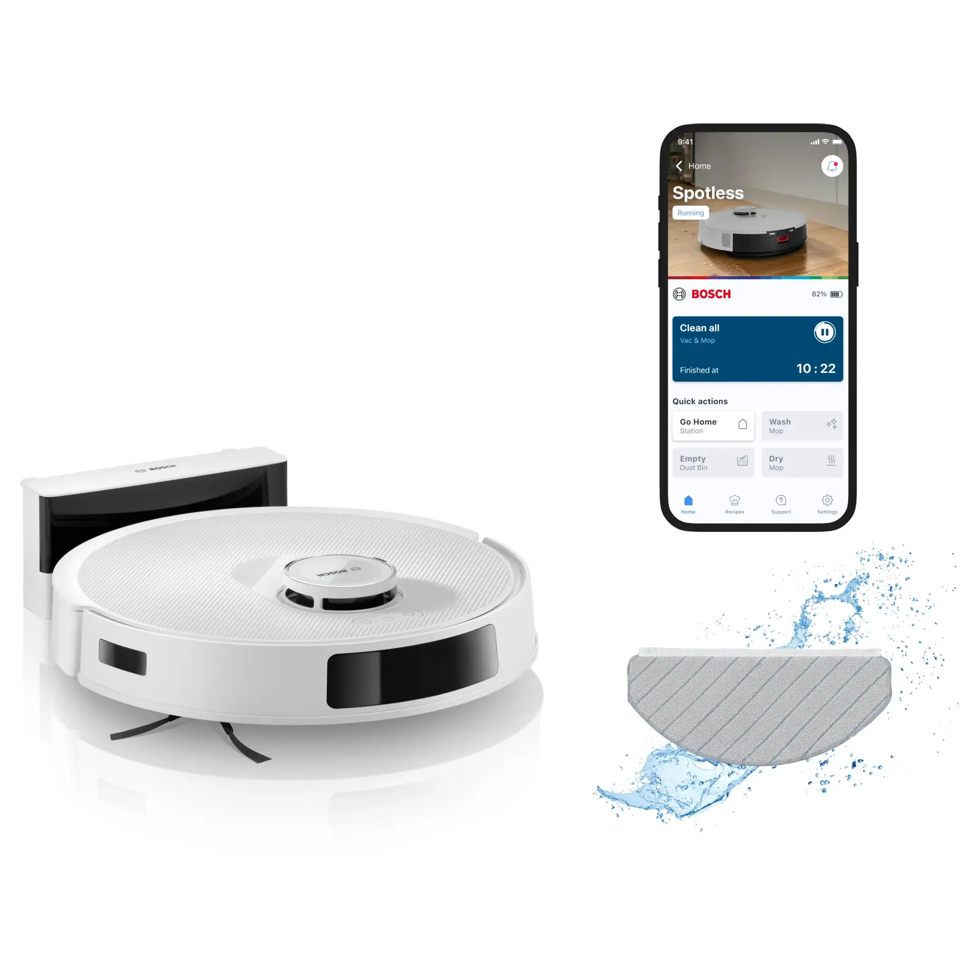 Bosch BCRC2W Robot Süpürge Spotless Advanced