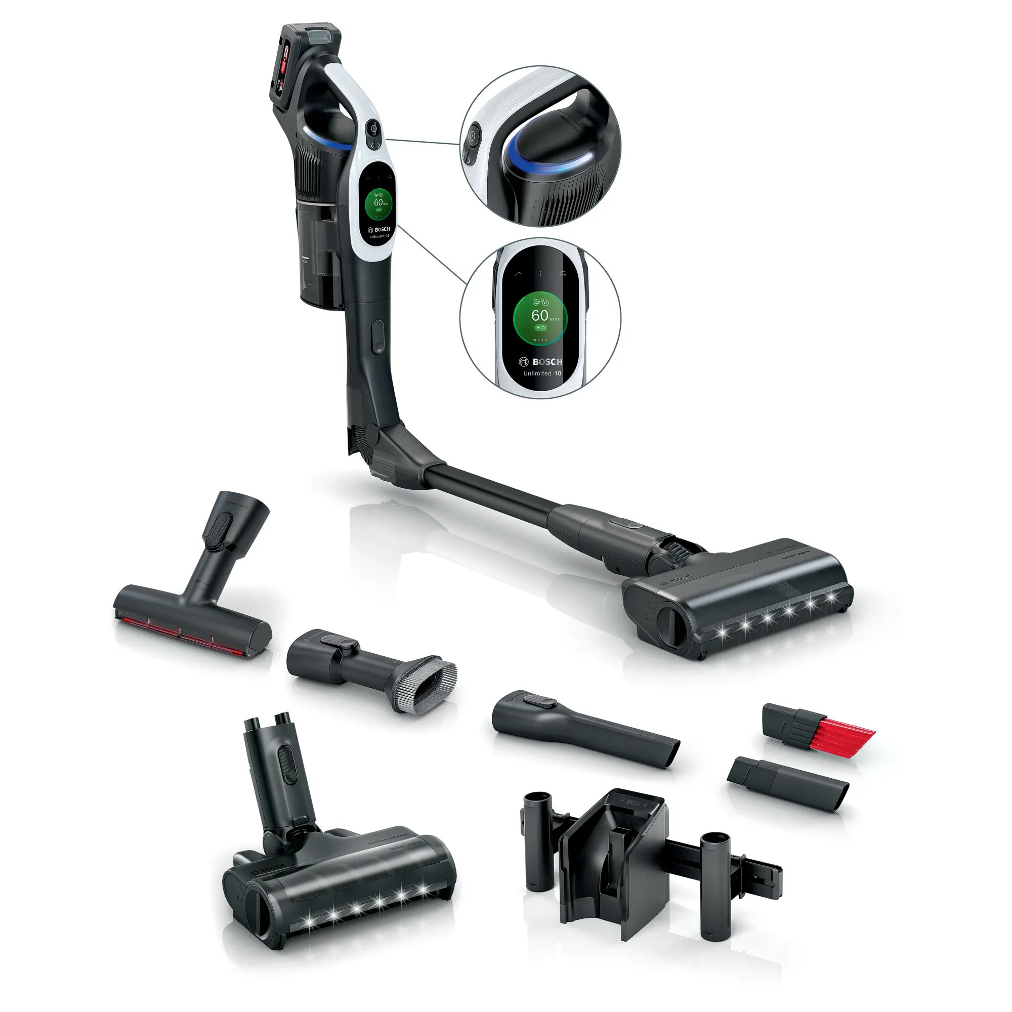 Bosch BCS1041WAC Şarjlı Süpürge Unlimited 10 Beyaz