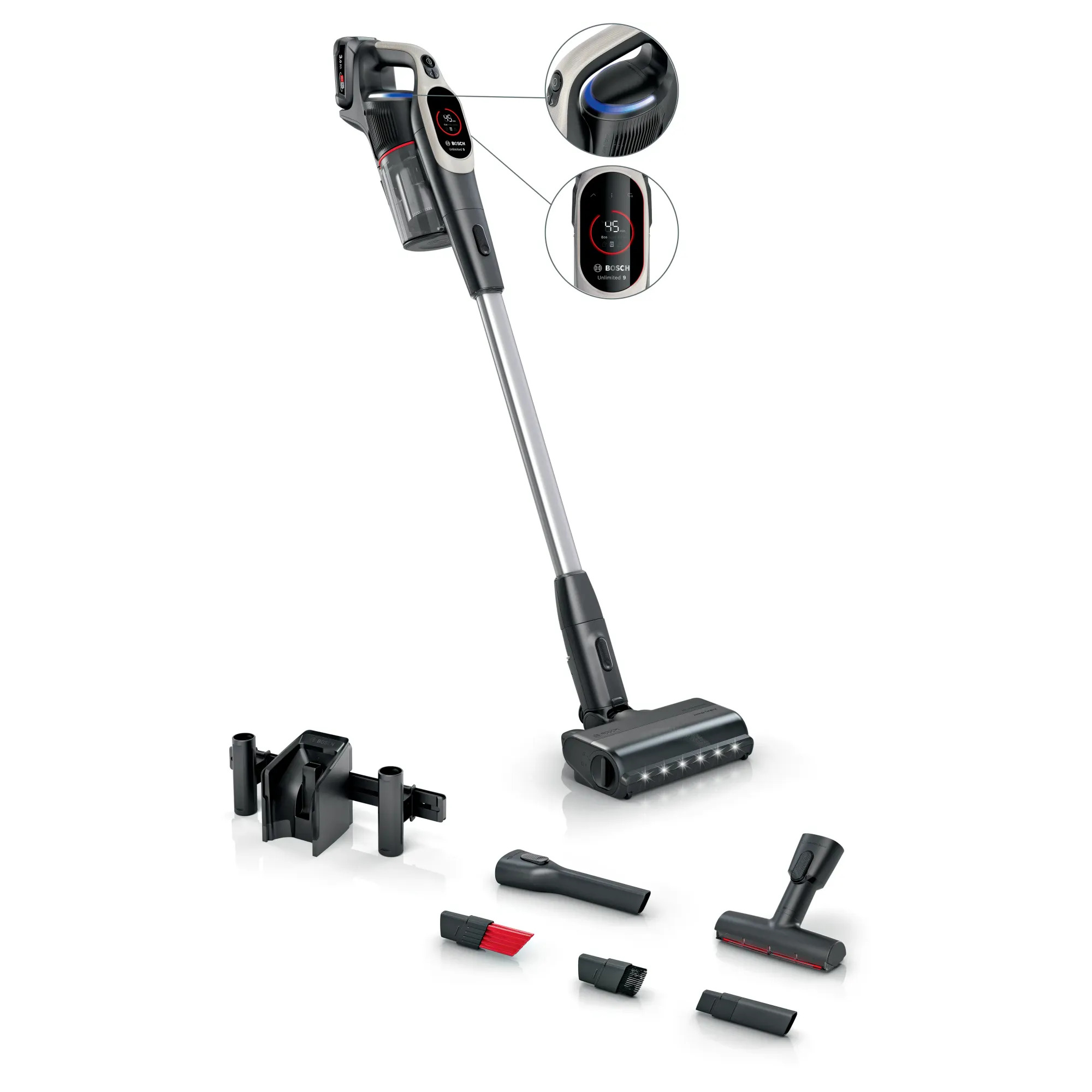 Bosch BCS931GAC Şarjlı Süpürge Unlimited 9 Gri
