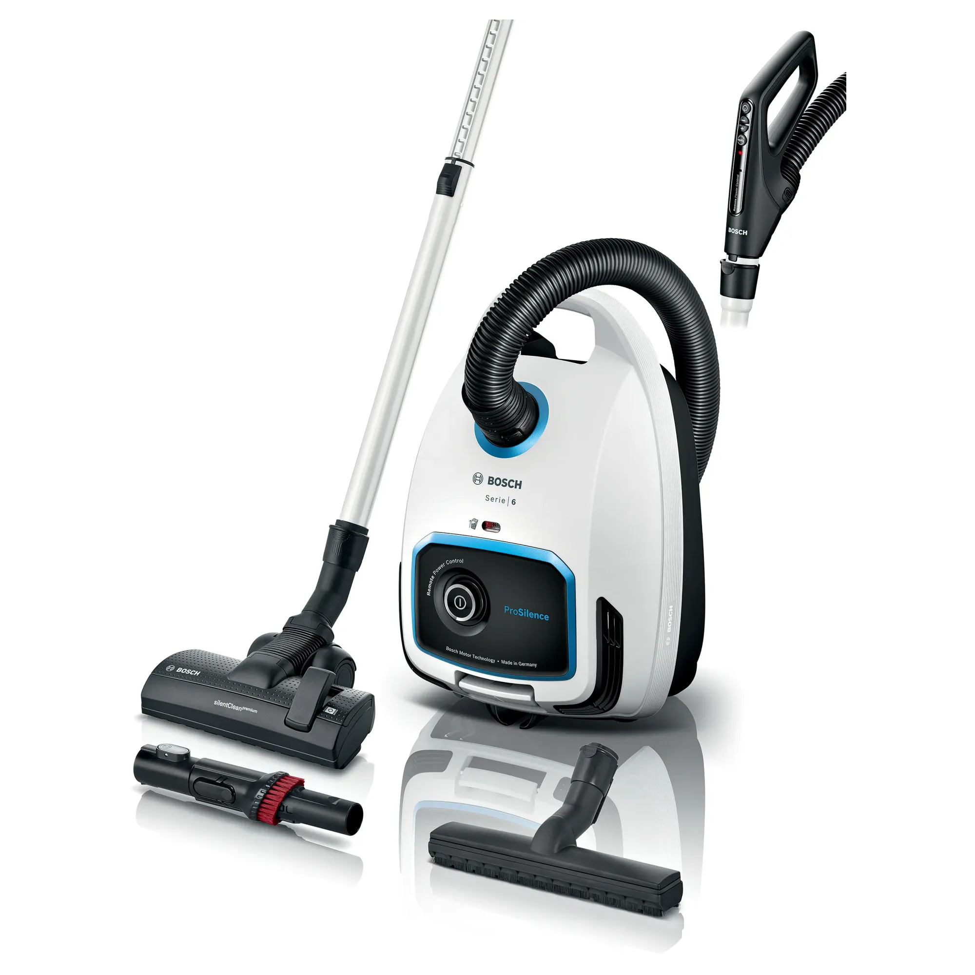 Bosch BGB6SIL1 Serie 6 Toz torbalı Süpürge ProSilence Beyaz