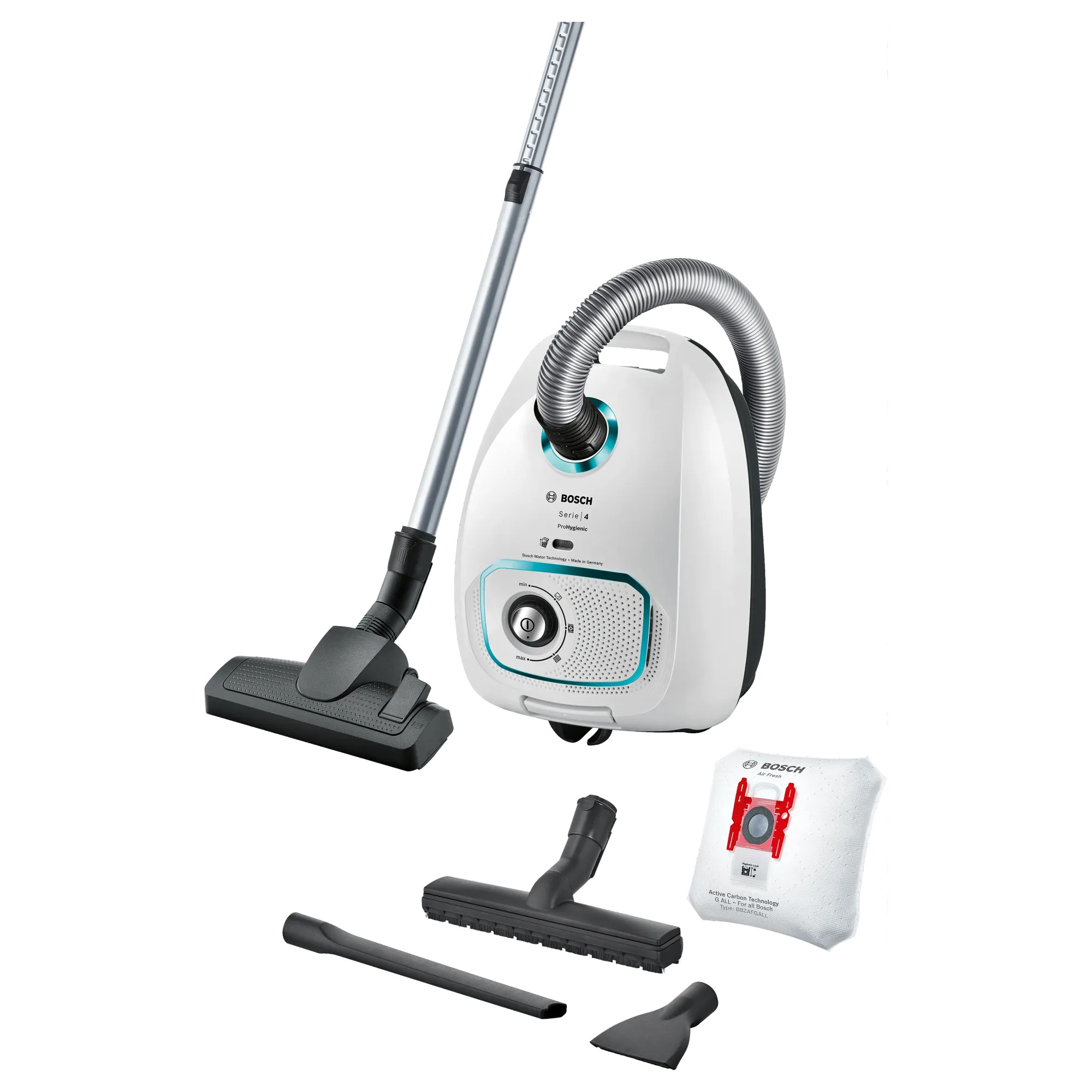 Bosch BGBS4HYG1 Serie 4 Toz torbalı Süpürge ProHygienic Beyaz