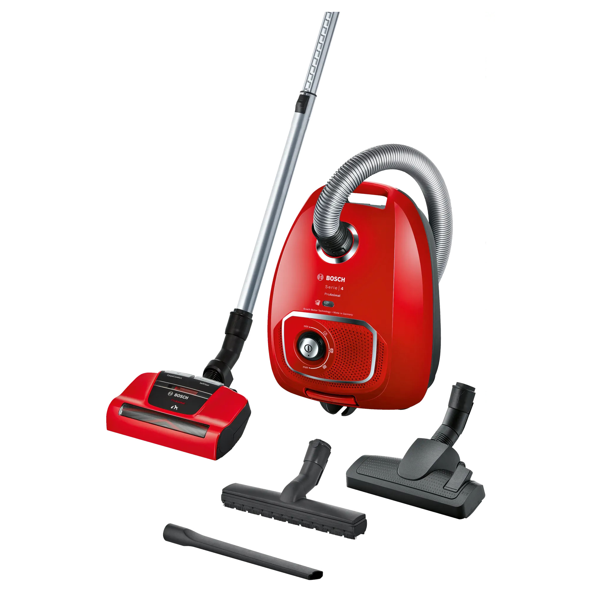 Bosch BGLS4PET2 Serie 4 Toz torbalı Süpürge ProAnimal Kırmızı