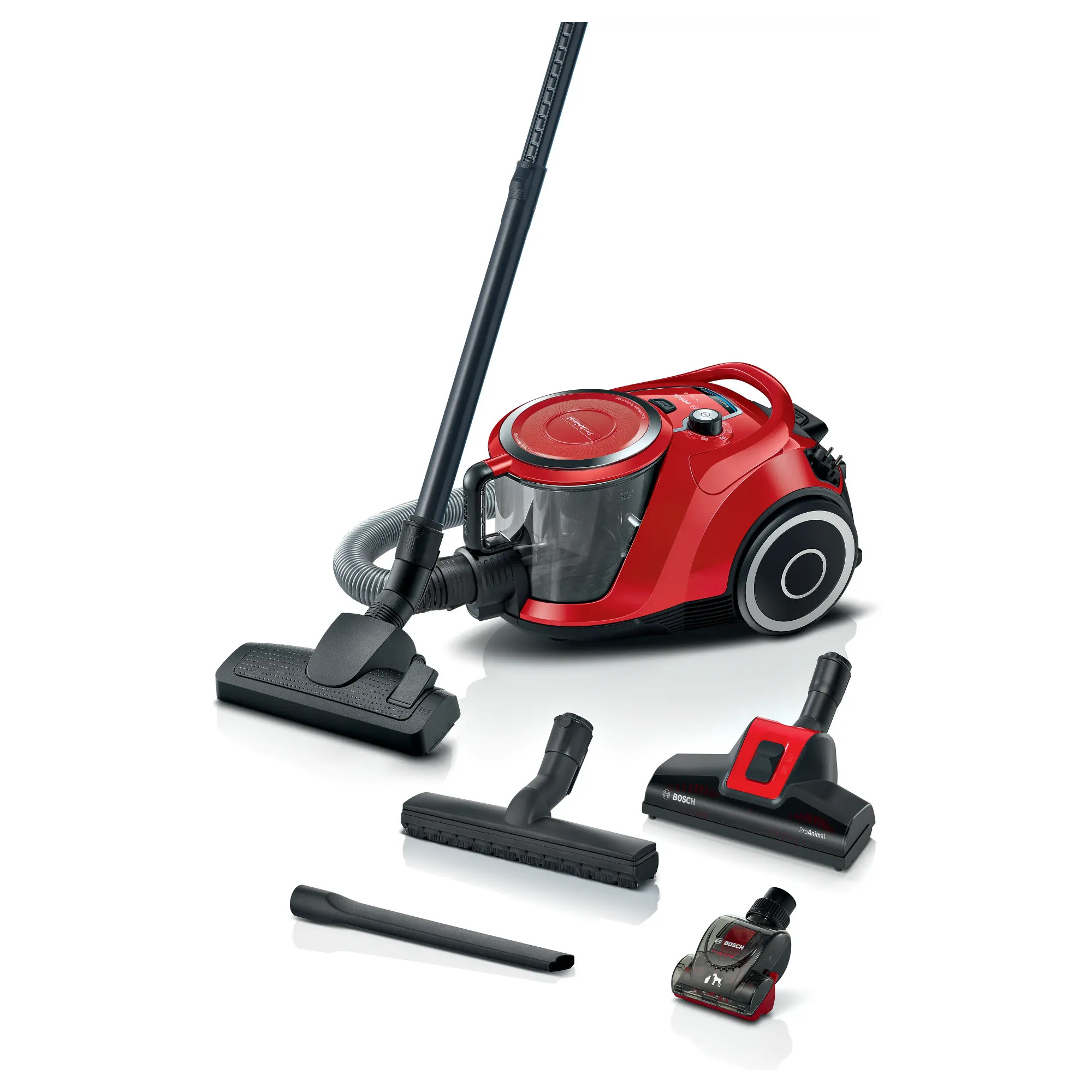 Bosch BGS41PET1 Serie 6 Toz torbasız Süpürge ProAnimal Kırmızı