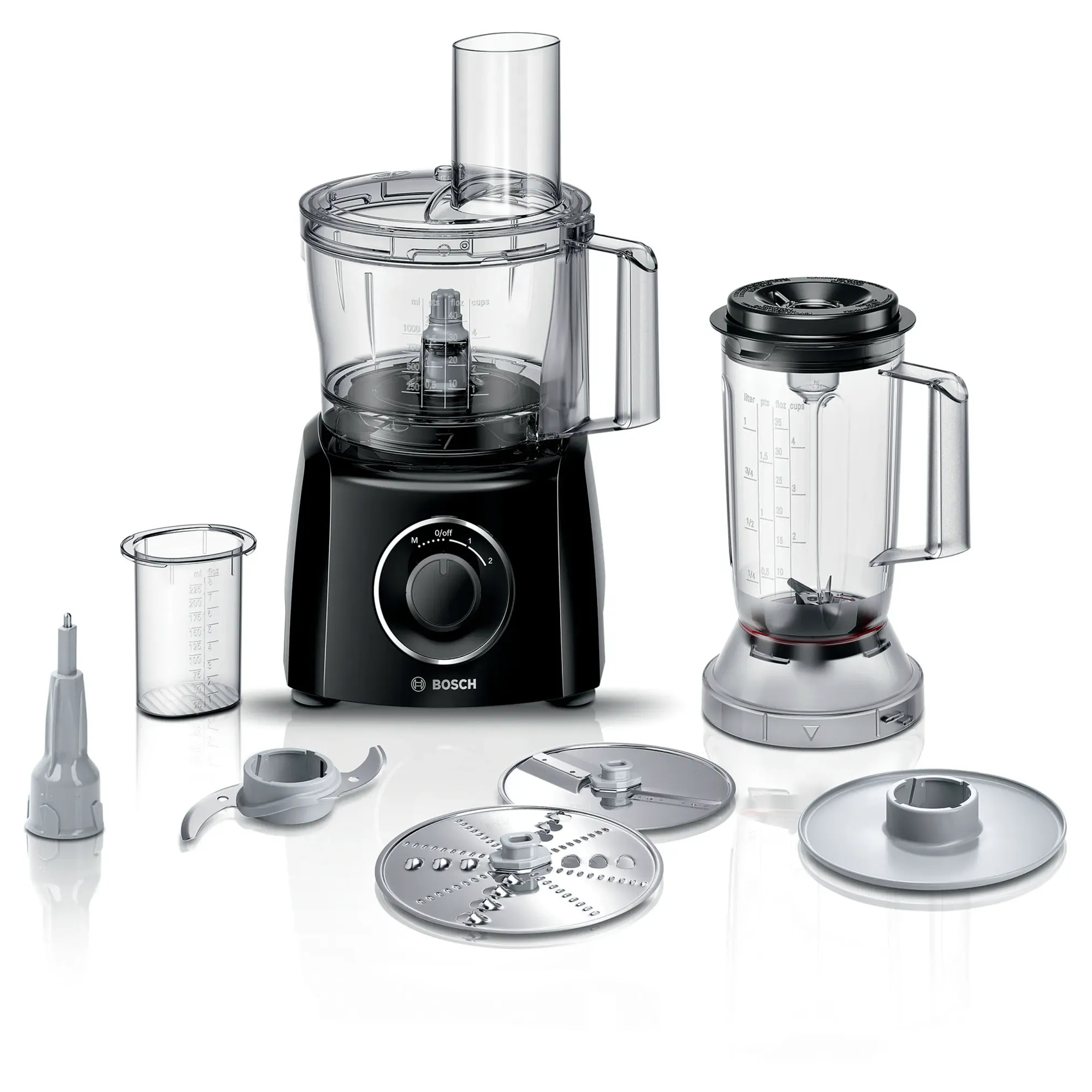 Bosch MCM3201B Mutfak Robotu MultiTalent 3 800 W Siyah