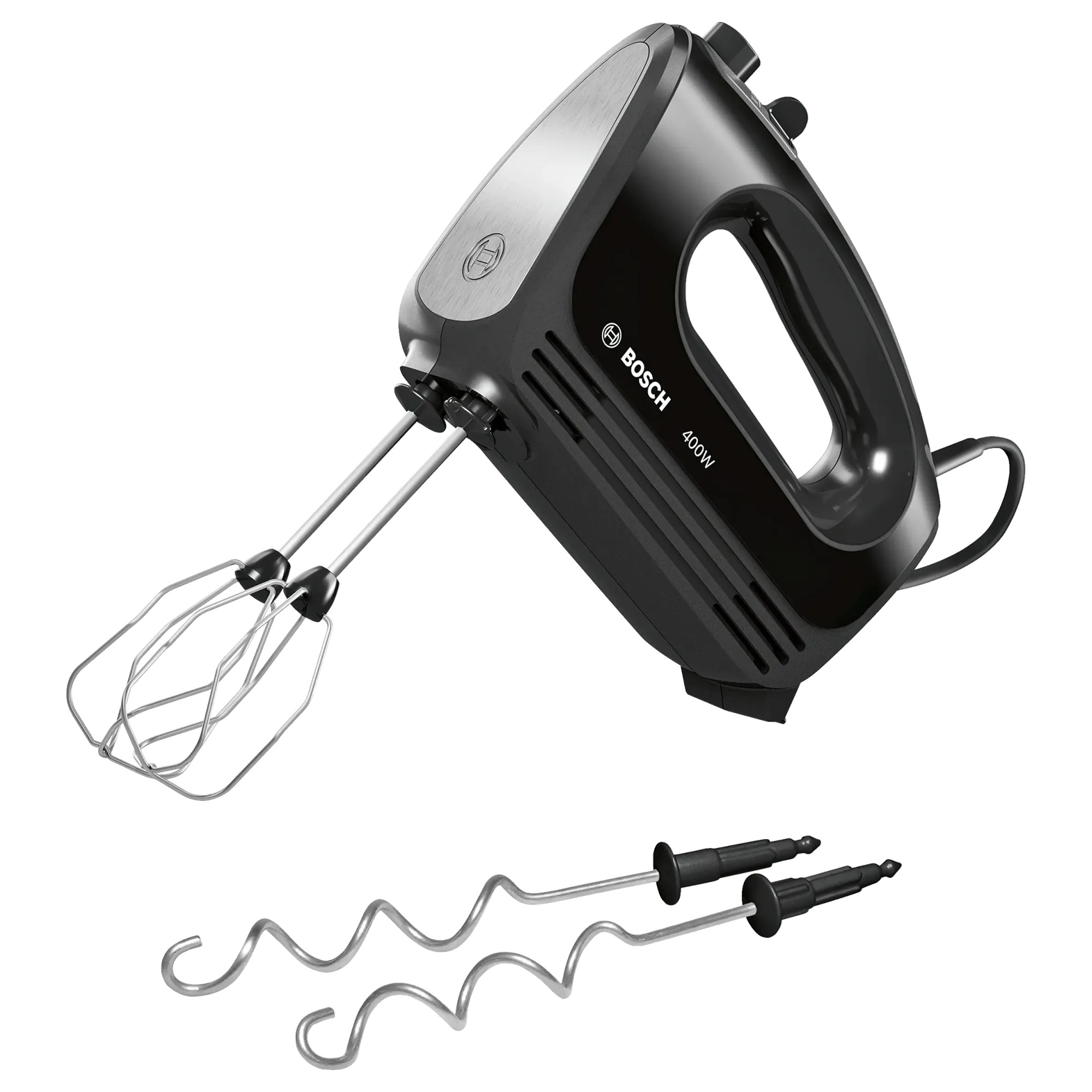 Bosch MFQ2420B El Mikseri CleverMixx 400 W Siyah, Paslanmaz çelik