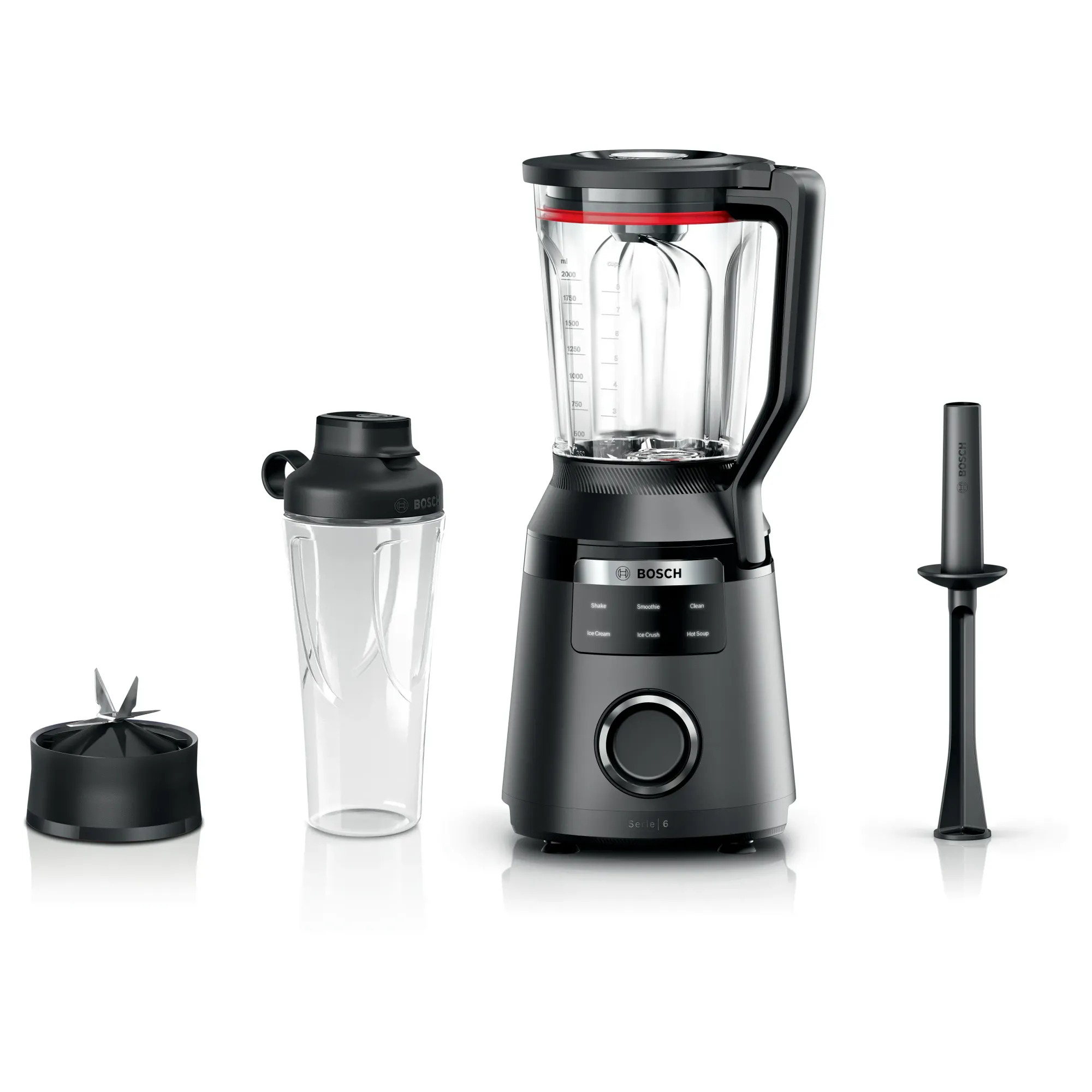 Bosch MMB6654B Serie 6 High performance Blender VitaPower 1800 W Siyah