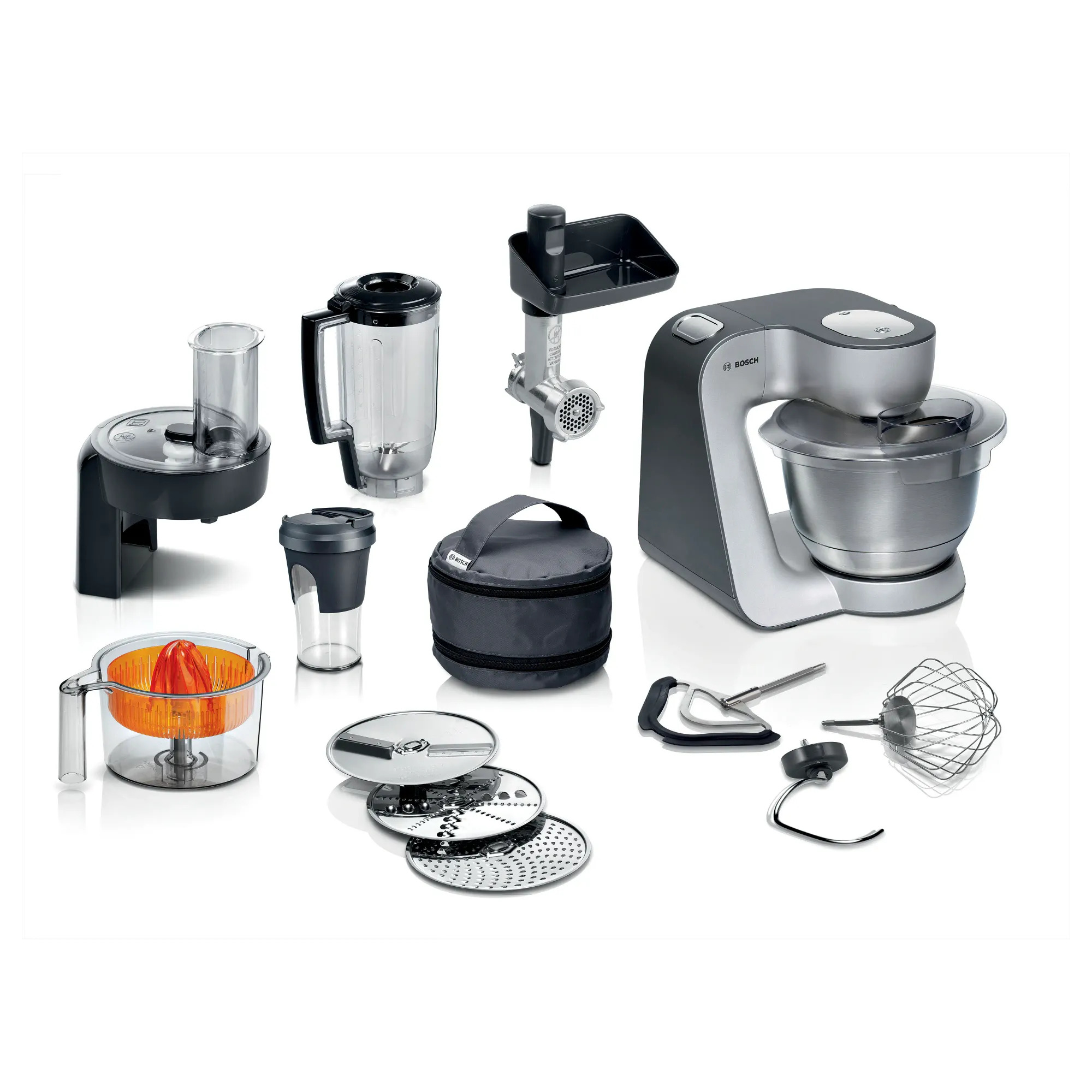 Bosch MUM58359 Serie 4 Mutfak Makinesi MUM 5 1000 W Gümüş,