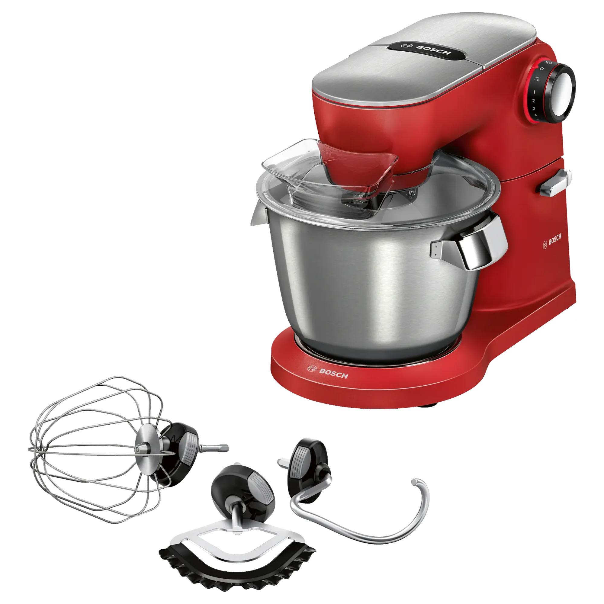 Bosch MUM9A66R00 Serie 8 Mutfak Makinesi OptiMUM 1600 W Kırmızı, Gümüş