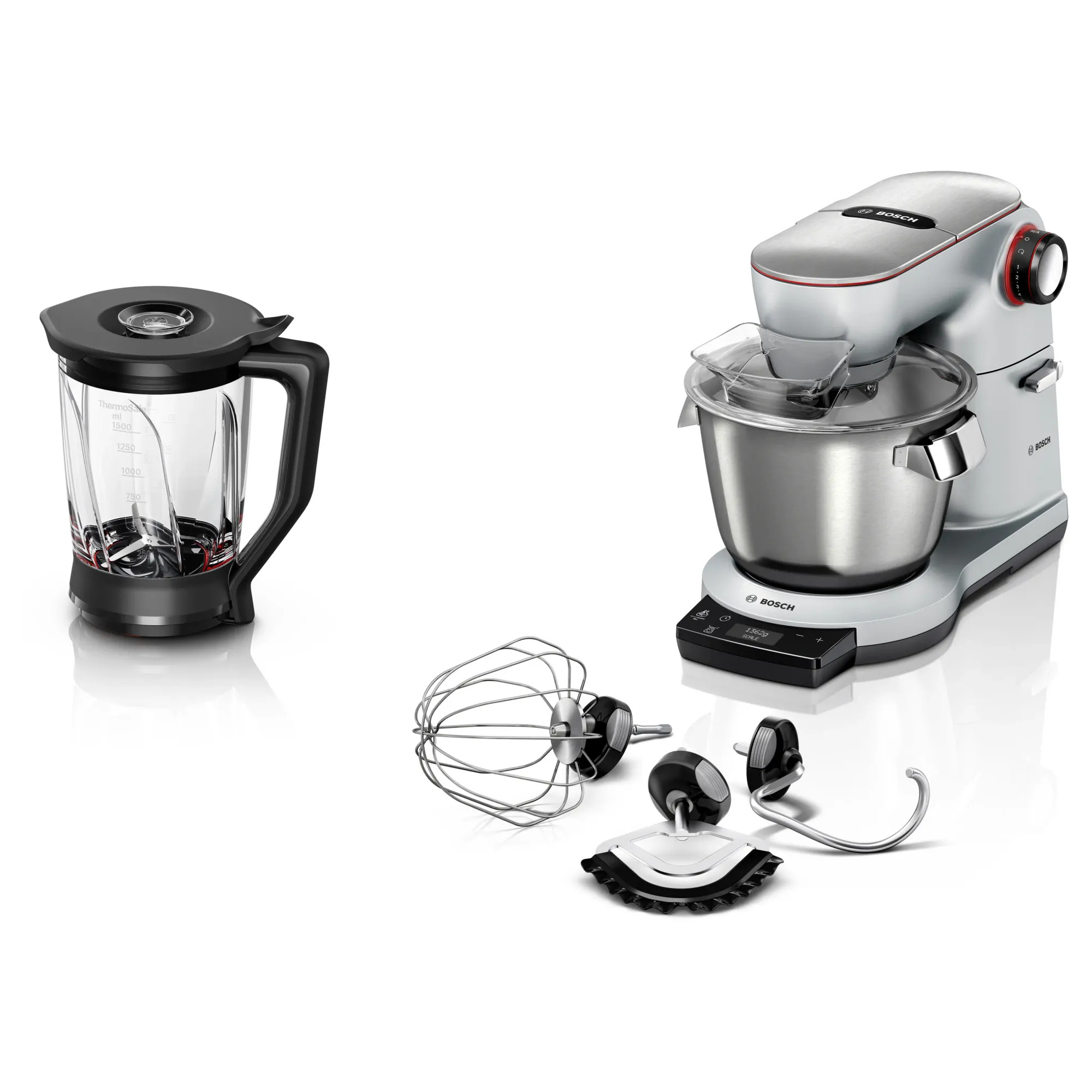 Bosch MUM9YX5S12 Serie 8 Mutfak Makinesi OptiMUM 1600 W Gümüş, Siyah