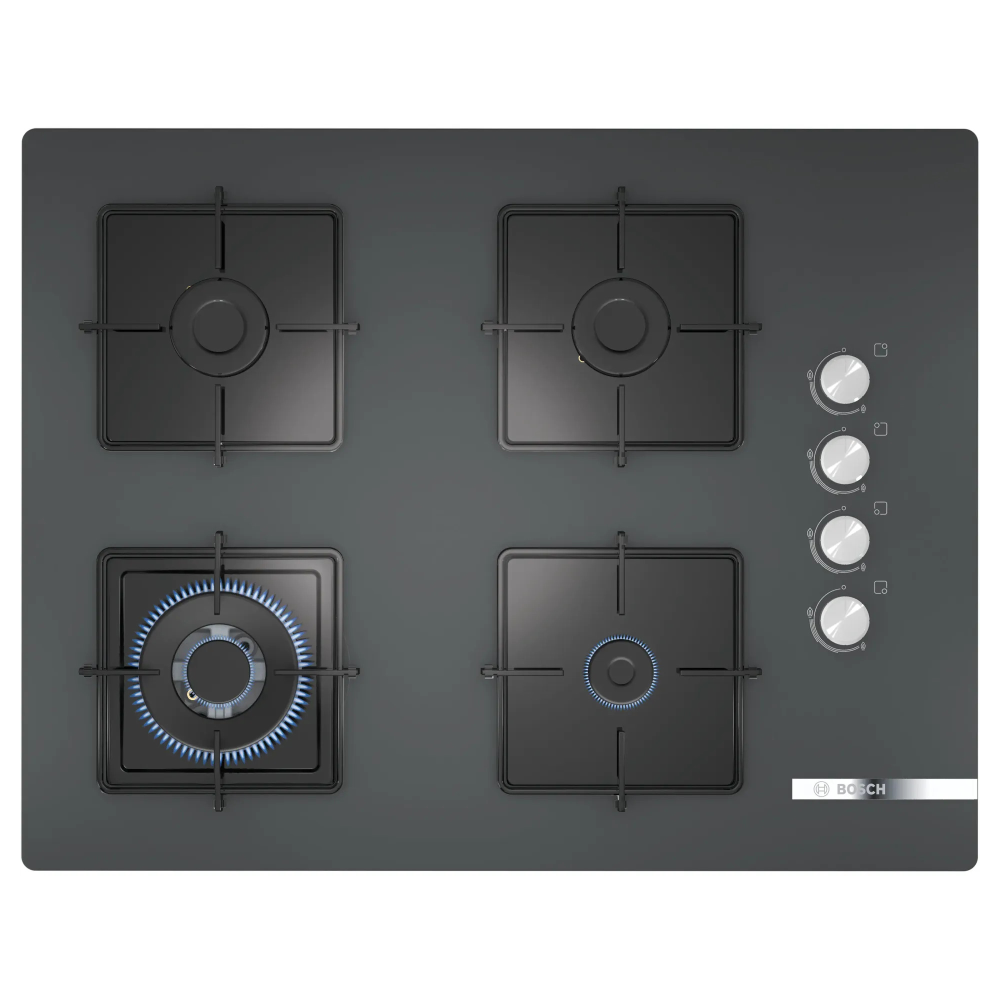 Bosch POH7C9O12O Serie 4 4 Gözü Gazlı Ankastre Ocak