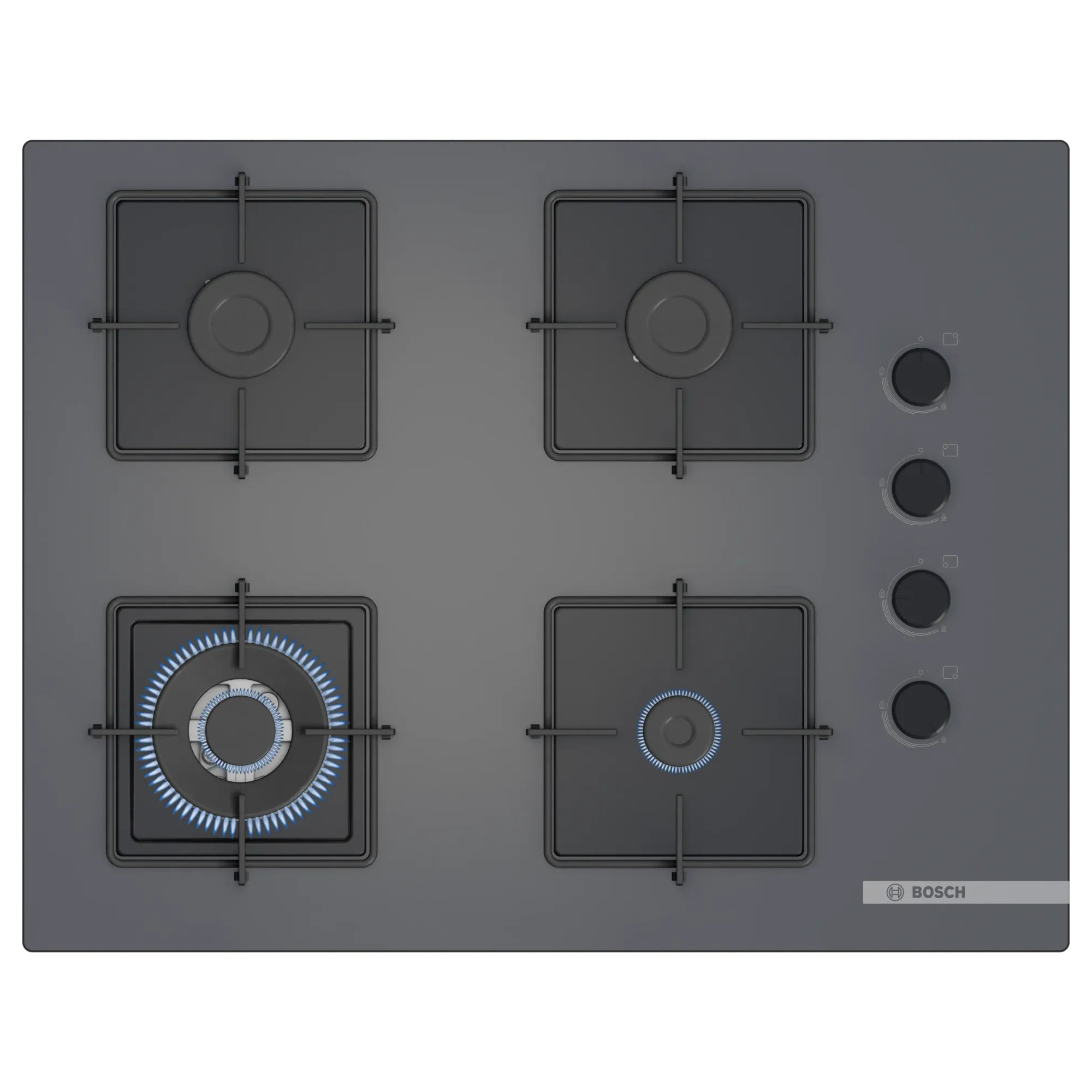 Bosch POH7C9P31O Serie 4 4 Gözü Gazlı Ankastre Ocak