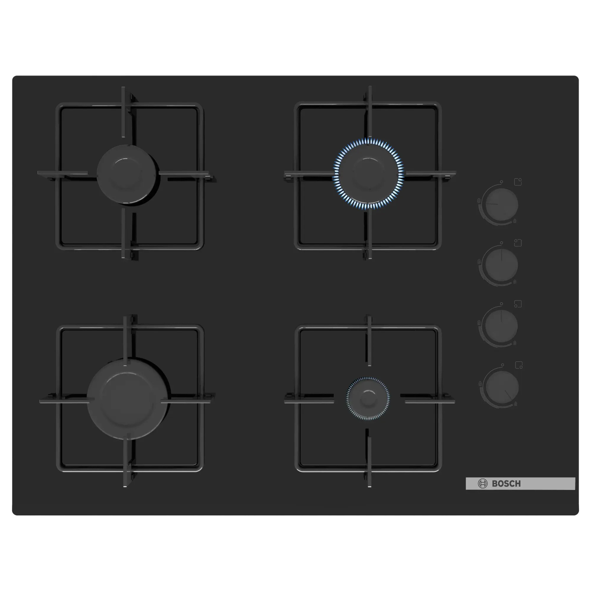 Bosch POP7C6P31O Serie 4 4 Gözü Gazlı Ankastre Ocak