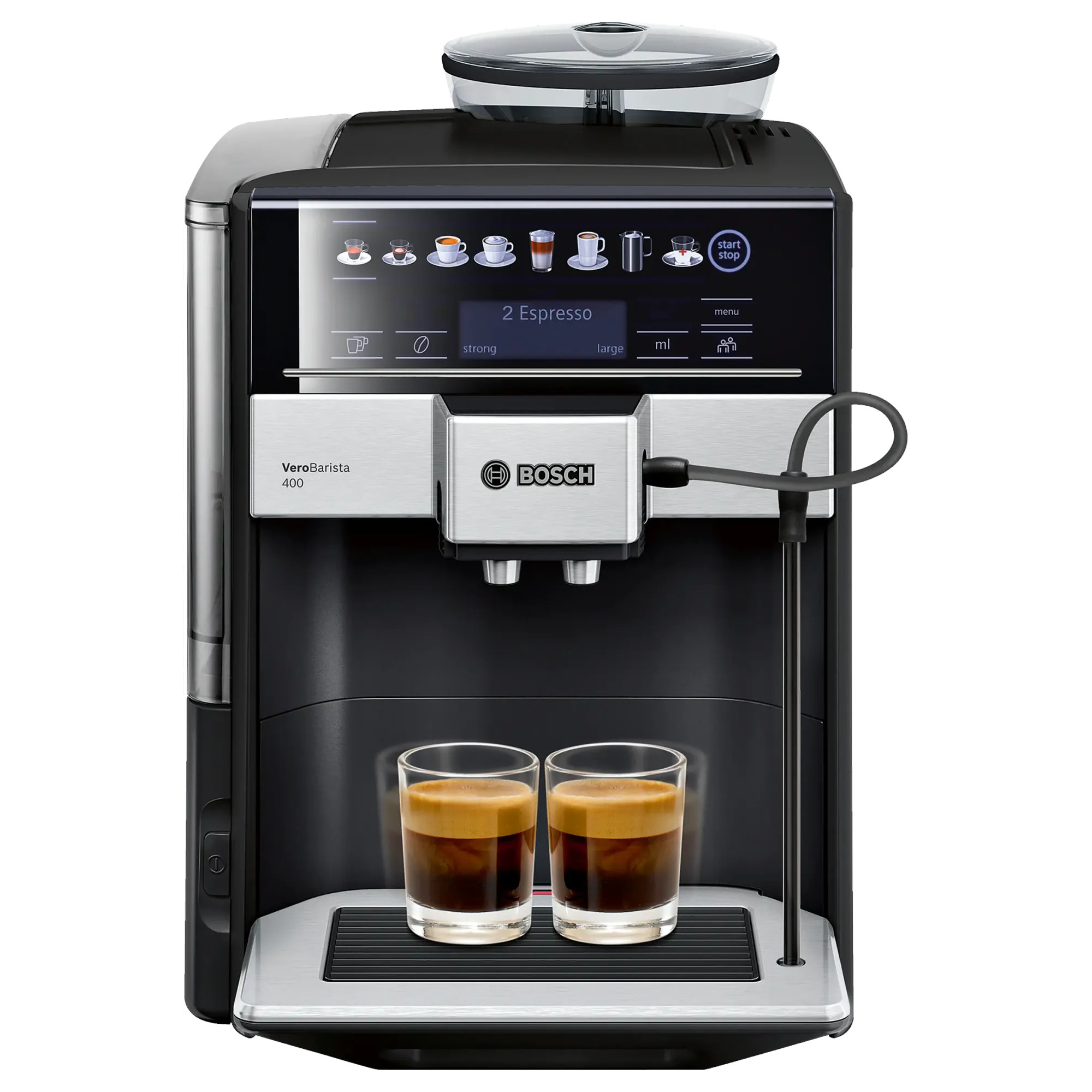 Bosch TIS65429RW Tam Otomatik Kahve Makinesi Vero Barista 400 Metalik Safir Siyahı