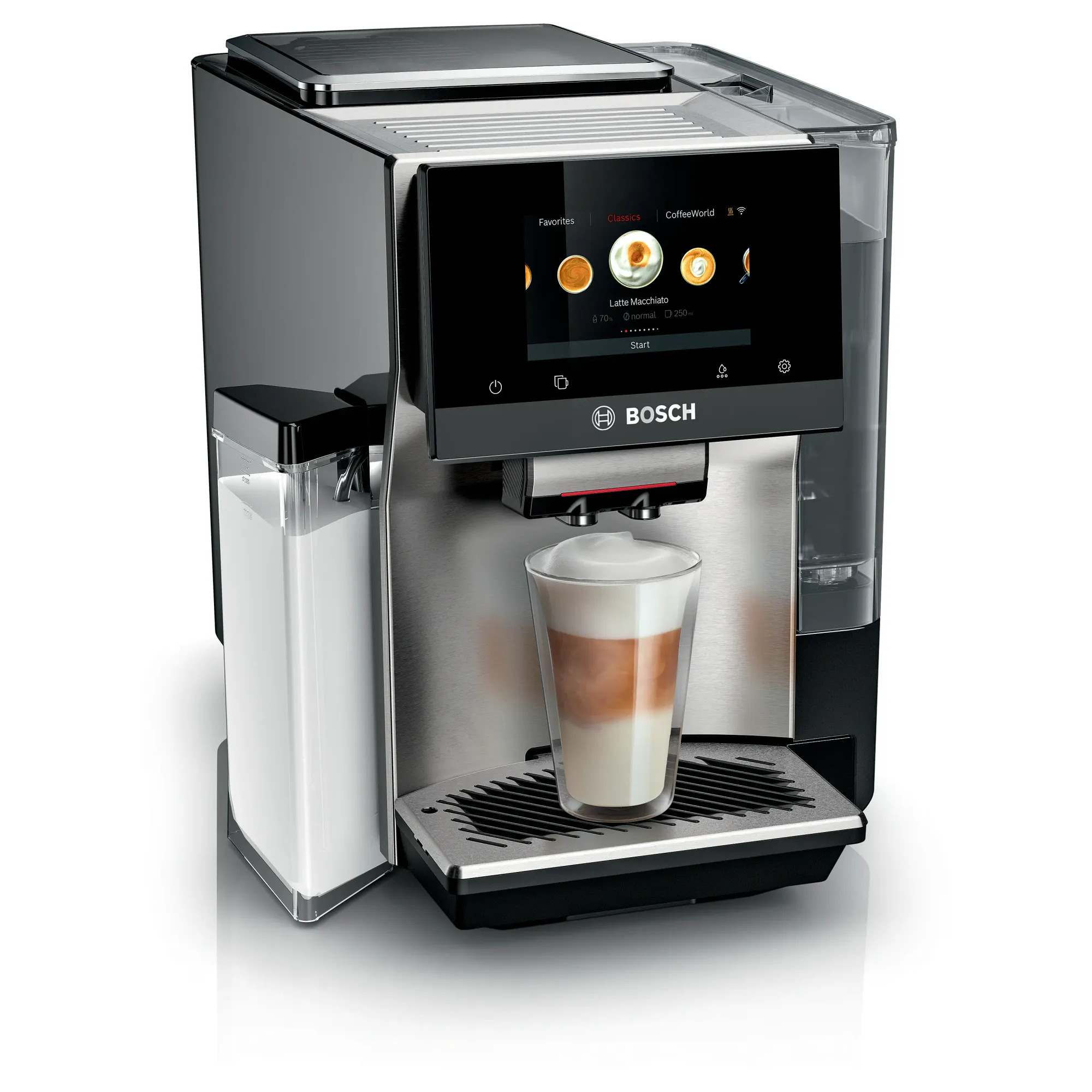 Bosch TQE80703 Serie 8 Tam Otomatik Kahve Makinesi VeroCafe Paslanmaz çelik