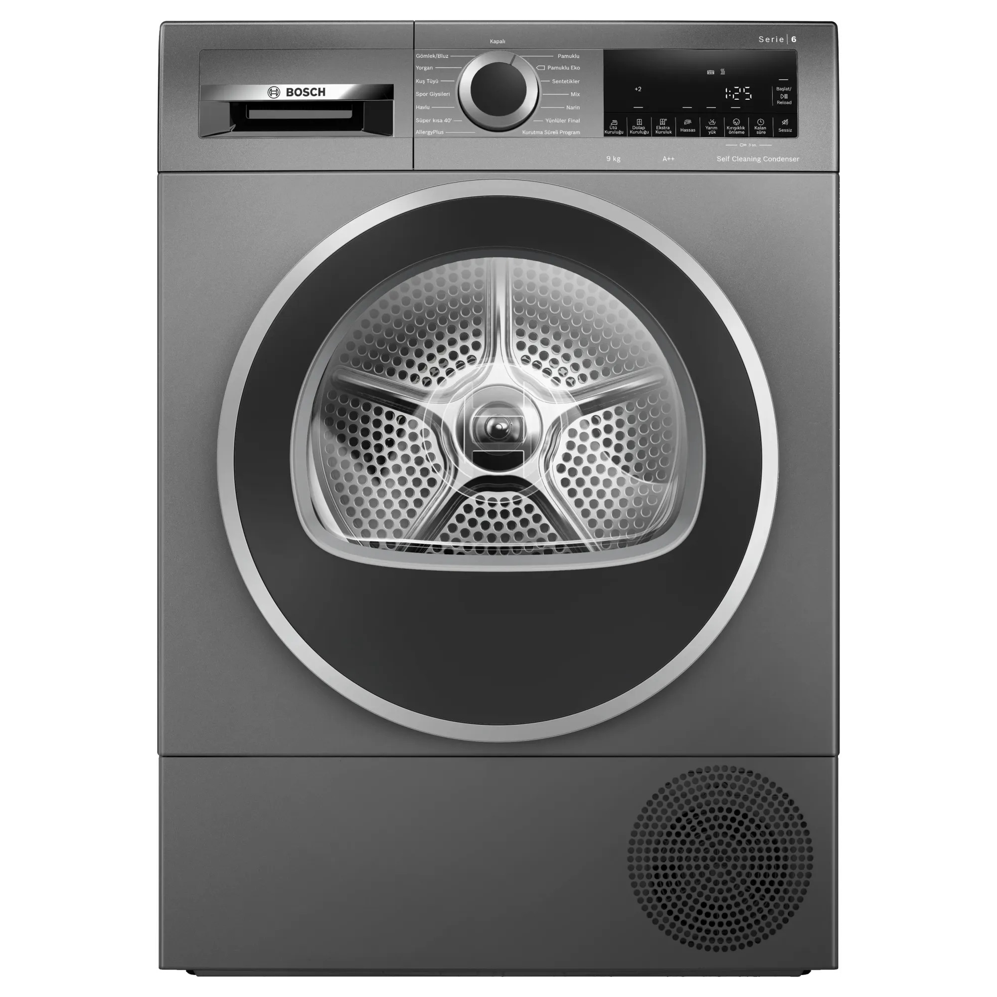 Bosch WQG2420RTR Serie 6 E Enerji Sınıfı 9 Kg Çamaşır Kurutma Makinesi