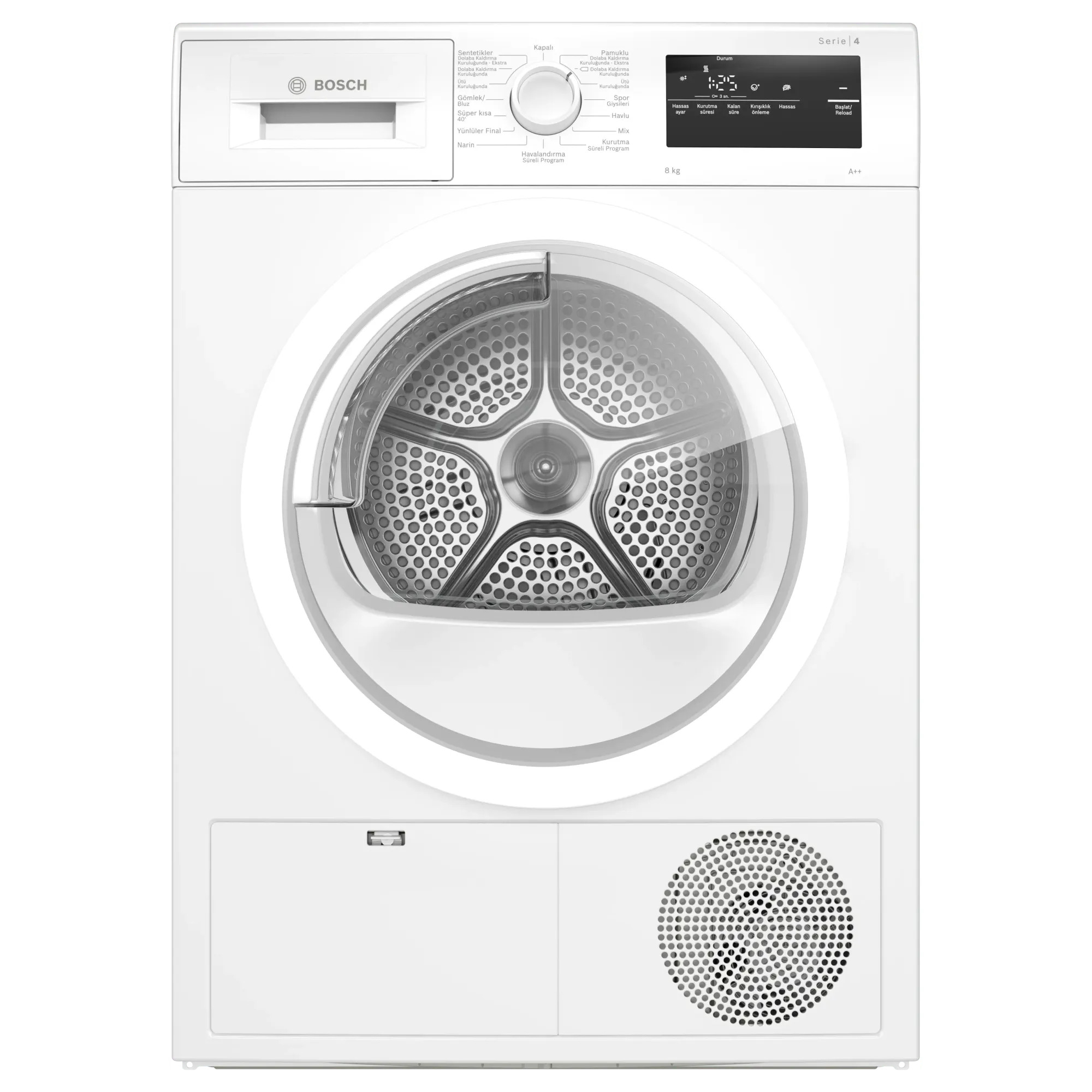 Bosch WTH22200TR Serie 4 E Enerji Sınıfı 8 Kg Çamaşır Kurutma Makinesi