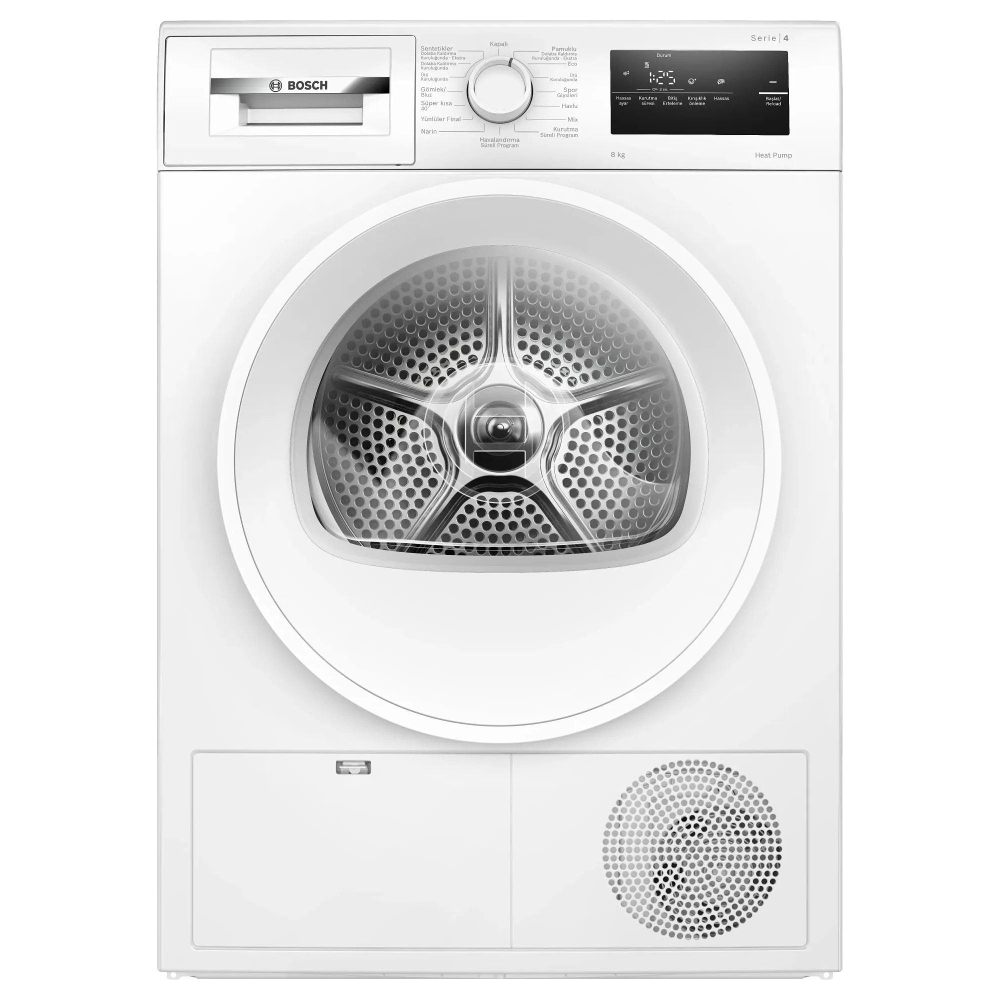 Bosch WTH22201TR Serie 4 E Enerji Sınıfı 8 Kg Çamaşır Kurutma Makinesi