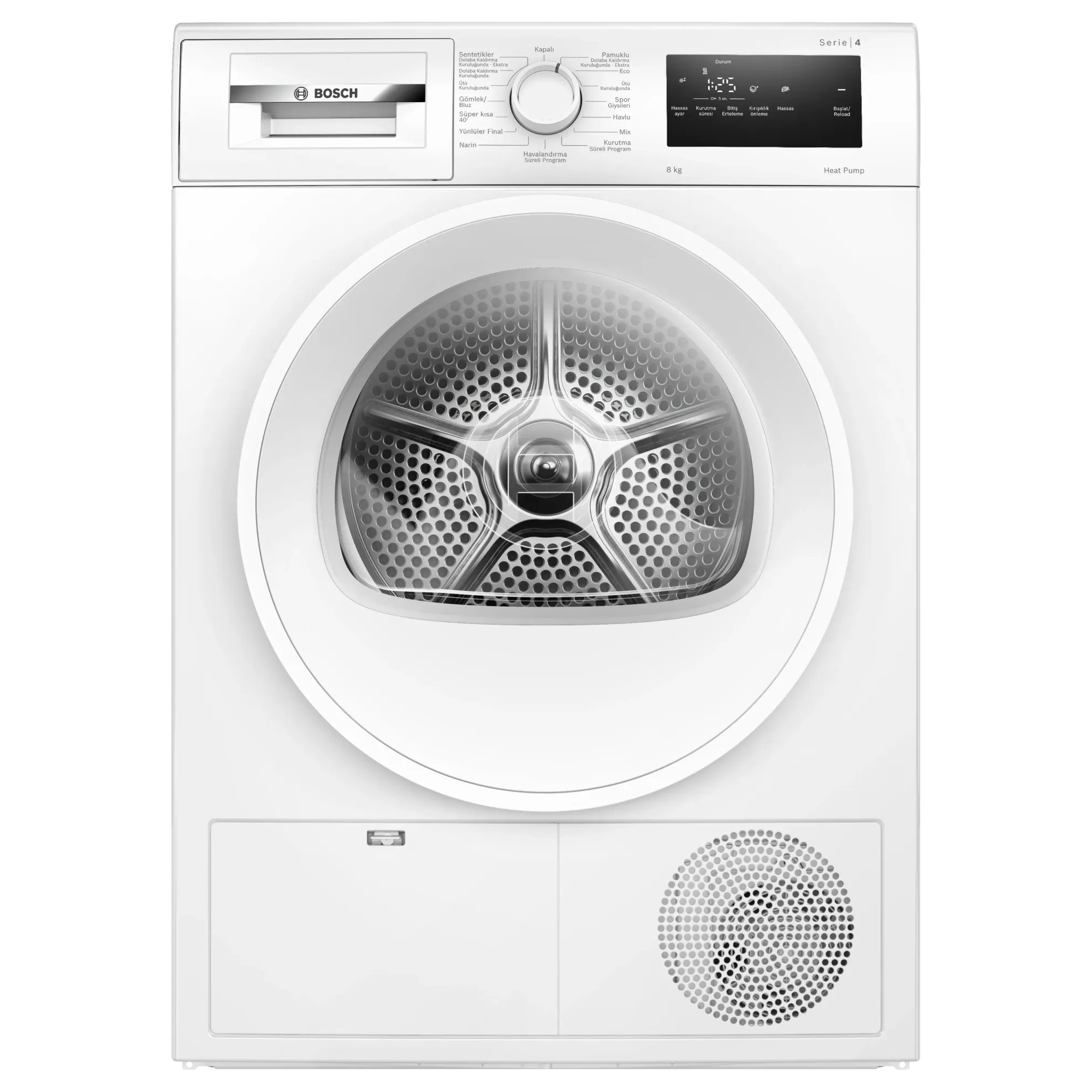 Bosch WTH22202TR Serie 4 E Enerji Sınıfı 8 Kg Çamaşır Kurutma Makinesi