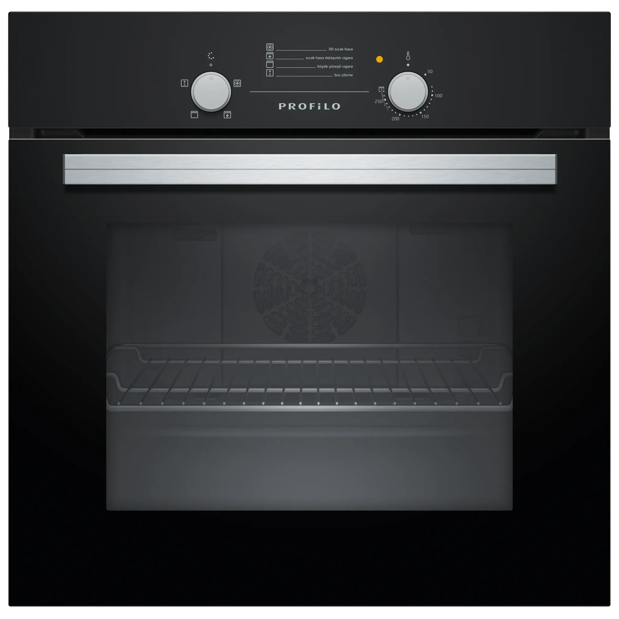 Profilo FRGA103S 66 Lt 4 Programlı Siyah Ankastre Fırın